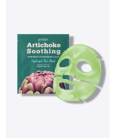 Petitfee Anti -edged hydrogel mask with artichoke 5 pcs - Buy Online on GoSupps.com