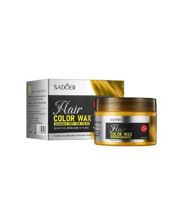 SADOER Yellow washed out hair wax for styling