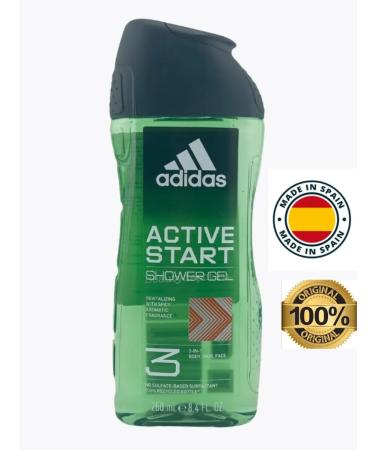 adidas Active Start shower gel 3 in 1 250 ml - Buy Online on GoSupps.com