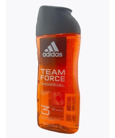 adidas Team Force shower gel 3 in 1 250 ml - Buy Online on GoSupps.com