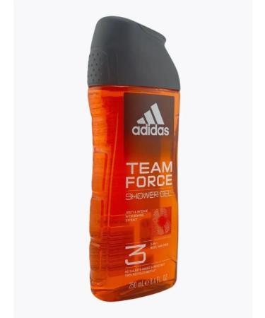 adidas Team Force shower gel 3 in 1 250 ml - Buy Online on GoSupps.com