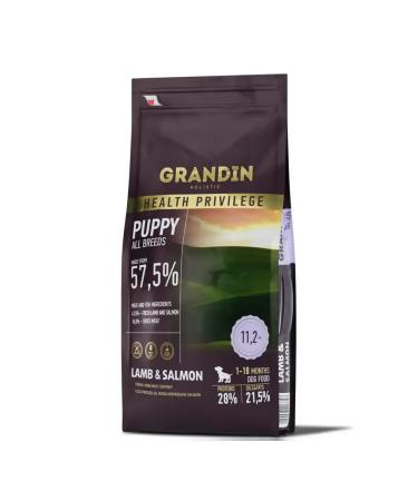 Grandin Holistic food for puppies with lamb and salmon 11.2 kg