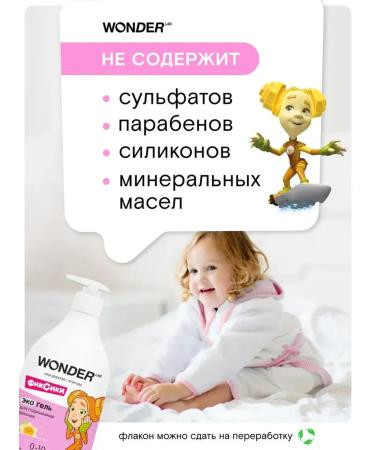 Wonder Lab Children's gel for intimate hygiene for girls washing - Buy Online on GoSupps.com
