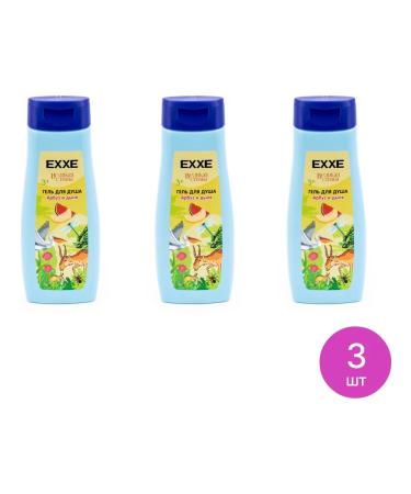 EXE Great Country Gel shower with a watermelon aroma 400 ml 3 pcs