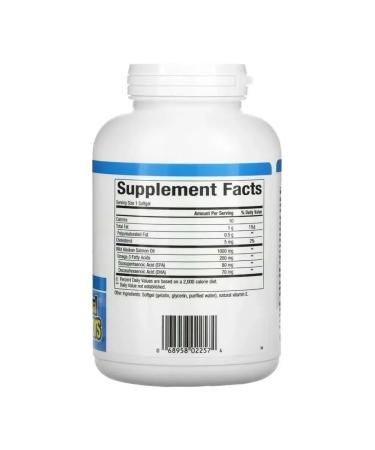 Natural Factors Omega Factors fat of wild Alaskan salmon 180 pcs - Buy Online on GoSupps.com