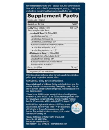 Nature's Way Probiotics and prebiotics 50 billion 30 capsules - Buy Online on GoSupps.com