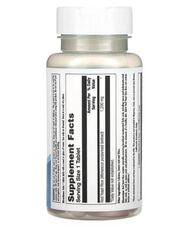 KAL Red Fermented Rice 1200 mg 30 tablets - Buy Online on GoSupps.com