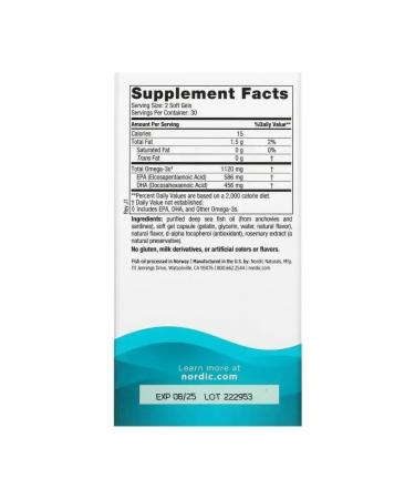 Nordic Naturals Omega 120 mg 60 mini-capsule - Buy Online on GoSupps.com