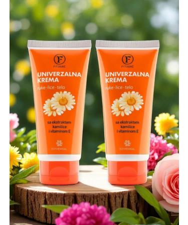 FITOGAL Cream for face and hands with chamomile extract 80 ml 2pcs