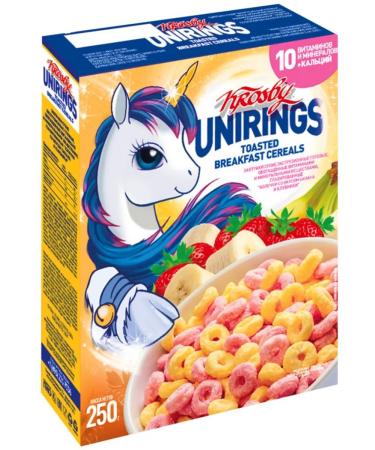 KROSBY Dry breakfast rings and balls of strawberry-banana 2x250g - Buy Online on GoSupps.com