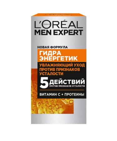 L'OREAL PARIS Facial cream Hydra Energetic Men Expert 50ml 2pcs - Buy Online on GoSupps.com