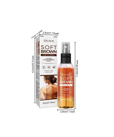 eelhoe fast tanning spray wheat tinted to sunbathe on the beach - Buy Online on GoSupps.com