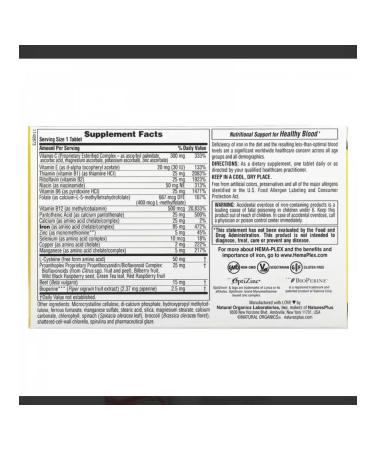 NaturesPlus A complex of vitamins and minerals with iron-pipe iron - Buy Online on GoSupps.com