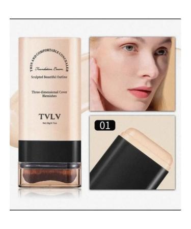 Tonal face cream in a stick with a sponge tone 01