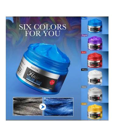 SADOER Wax-color for hair blue - Buy Online on GoSupps.com