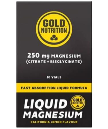 GoldNutrition Magnesium Magnesium 250 mg + b6 10 x 25 ml lemon - Buy Online on GoSupps.com