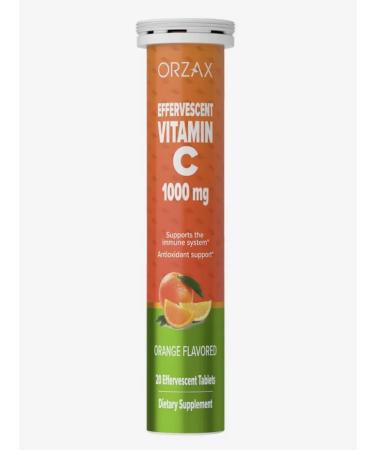 Orzax Vitamin C The sparkling soluble tablets 1000 mg - Buy Online on GoSupps.com