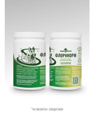 HorseBio FLORINORM Horse-Bio supplement for the gastrointestinal tract for restoring intestinal microflora 100 capsules