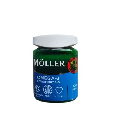 Moller M ller omega-3 + vitamins A and D 100 caps