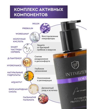 INTIMIZER Gel-caring for intimate hygiene Forte for men 250 ml - Buy Online on GoSupps.com
