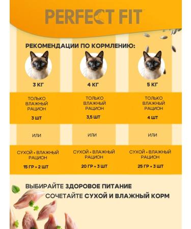 PERFECT FIT Wet food for cats for the health of wool turkey 28*75 g - Buy Online on GoSupps.com