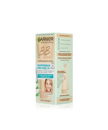Garnier BB cream hyaluronic Aloe-5B1 light-beige 50 ml 2pcs - Buy Online on GoSupps.com