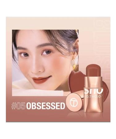 OTWOO O.TWO.O Set: PORTABLE 3-in-1 Blush Stick shade 05 Obsessed 7g + FREE SPONGE. - Buy Online on GoSupps.com