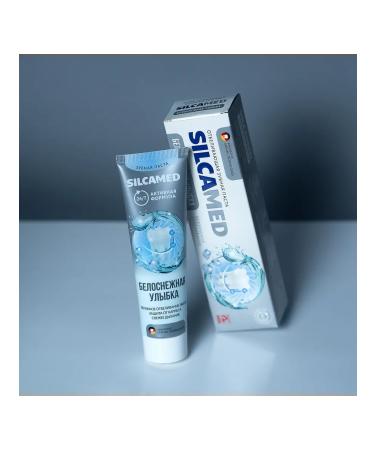 SILCAMED Snow -white smile toothpaste 110 g - Buy Online on GoSupps.com