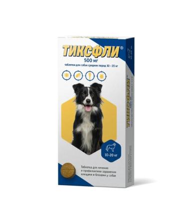 Tixfli For dogs of medium species 10-20 kg table. No. 1