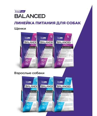 Vitalcan Dry food for dogs Balanced chicken 12 kg - Buy Online on GoSupps.com