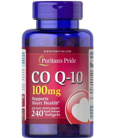 Puritan's Pride Coenzyme Q10 CO Q-10 240 capsules - Buy Online on GoSupps.com