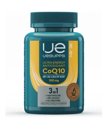 UESUPPS Antioxidant Coenzym Q10 Ultra Energy caps x60