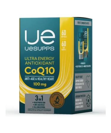 UESUPPS Antioxidant Coenzym Q10 Ultra Energy caps x60 - Buy Online on GoSupps.com