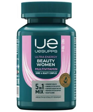 UESUPPS Beauty Vumen Multivitamin Ultra Energy caps. No. 60