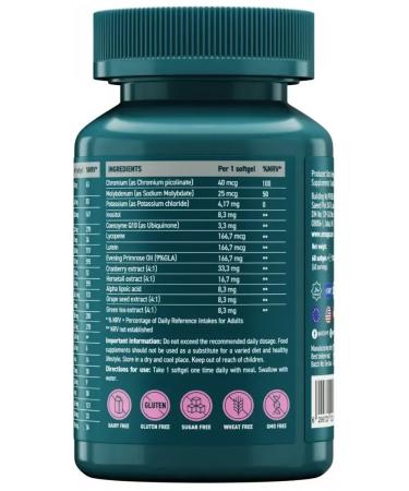 UESUPPS Beauty Vumen Multivitamin Ultra Energy caps. No. 60 - Buy Online on GoSupps.com