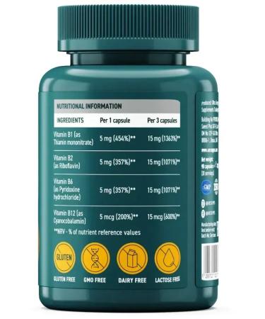 UESUPPS Vitamin B complex Ultra Energy caps. No. 90 - Buy Online on GoSupps.com