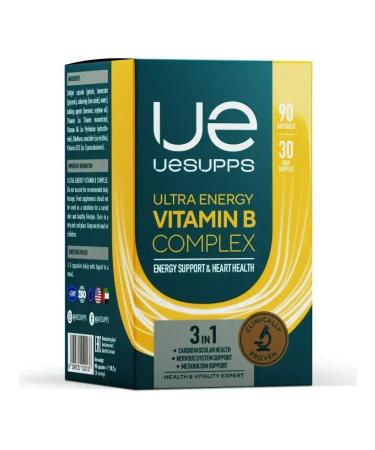 UESUPPS Vitamin B complex Ultra Energy caps. No. 90 - Buy Online on GoSupps.com