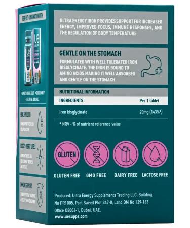 UESUPPS Iron Ultra Energy Tab. No. 60 - Buy Online on GoSupps.com