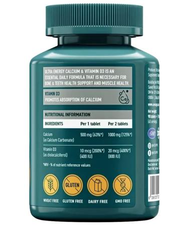 UESUPPS Calcium and vitamin D3 Ultra Energy Tab. No. 90 - Buy Online on GoSupps.com