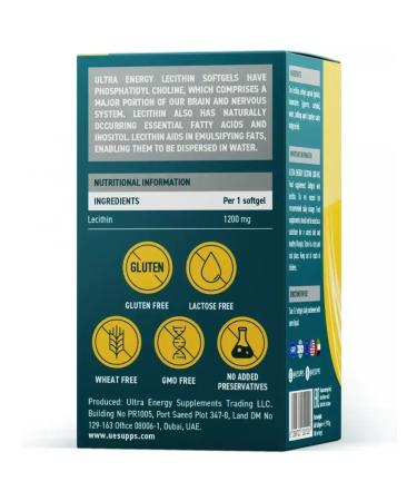 UESUPPS Lecitin ultra Energy caps. No. 60 - Buy Online on GoSupps.com
