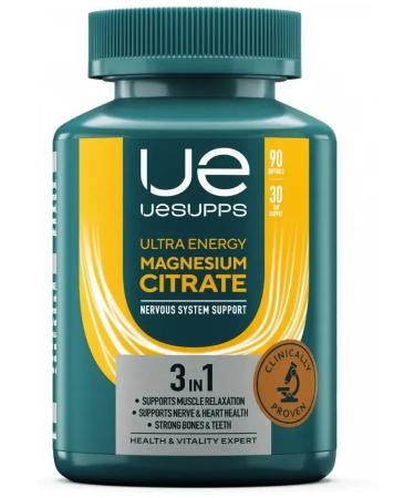 UESUPPS Magnesium Citrate Ultra Energy caps. No. 90