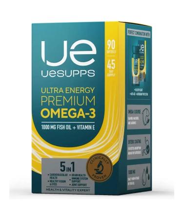 UESUPPS Premium Omega-3 Ultra Energy caps. No. 90 - Buy Online on GoSupps.com