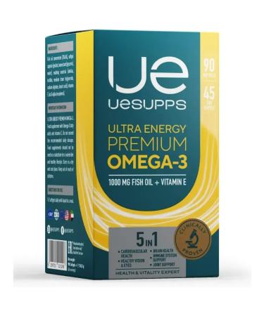 UESUPPS Premium Omega-3 Ultra Energy caps. No. 90 - Buy Online on GoSupps.com