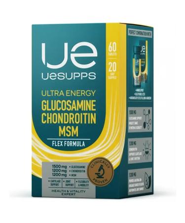 UESUPPS Glucosamine chondroitin ultra Energy Flex MSM Tab. No. 60 - Buy Online on GoSupps.com