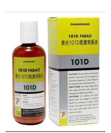 Zhangguang 101 Hair growth lotion 101d Fabao 120ml - Buy Online on GoSupps.com