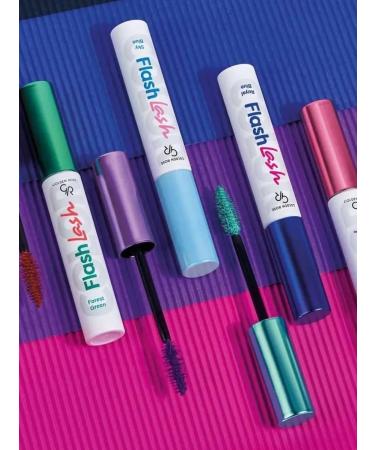 Golden Rose Waterproof colored bright mascara Mascara Flash Lash Color 06 - Buy Online on GoSupps.com