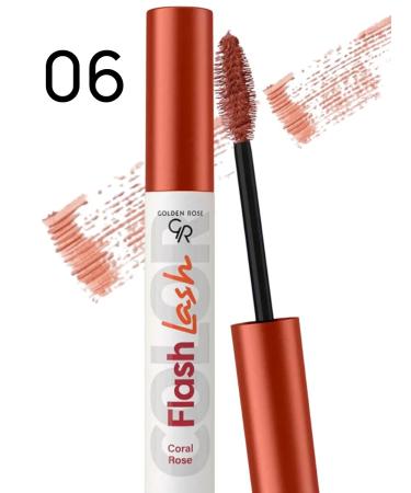Golden Rose Waterproof colored bright mascara Mascara Flash Lash Color 06 - Buy Online on GoSupps.com