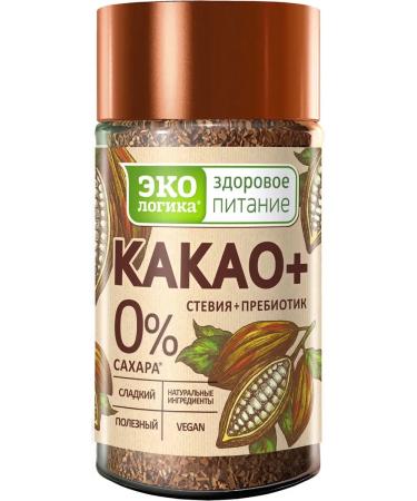 Cocoa drink. Soluble ecological cocoa+ without sugar 125g