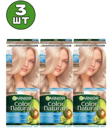 Garnier 102+ Color Naturals hair dye persistent 3 pcs