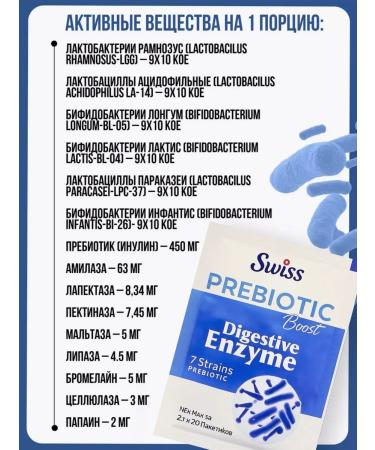 Swiss Probiotic and prebiotic complex for intestines - Buy Online on GoSupps.com